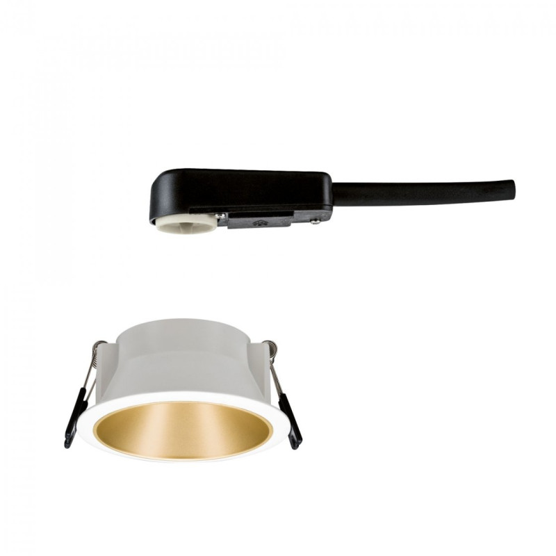 Produktbild för Paulmann 93396 ljusspottar Nedtryckbar spotlight Guld, Vit GU10 LED