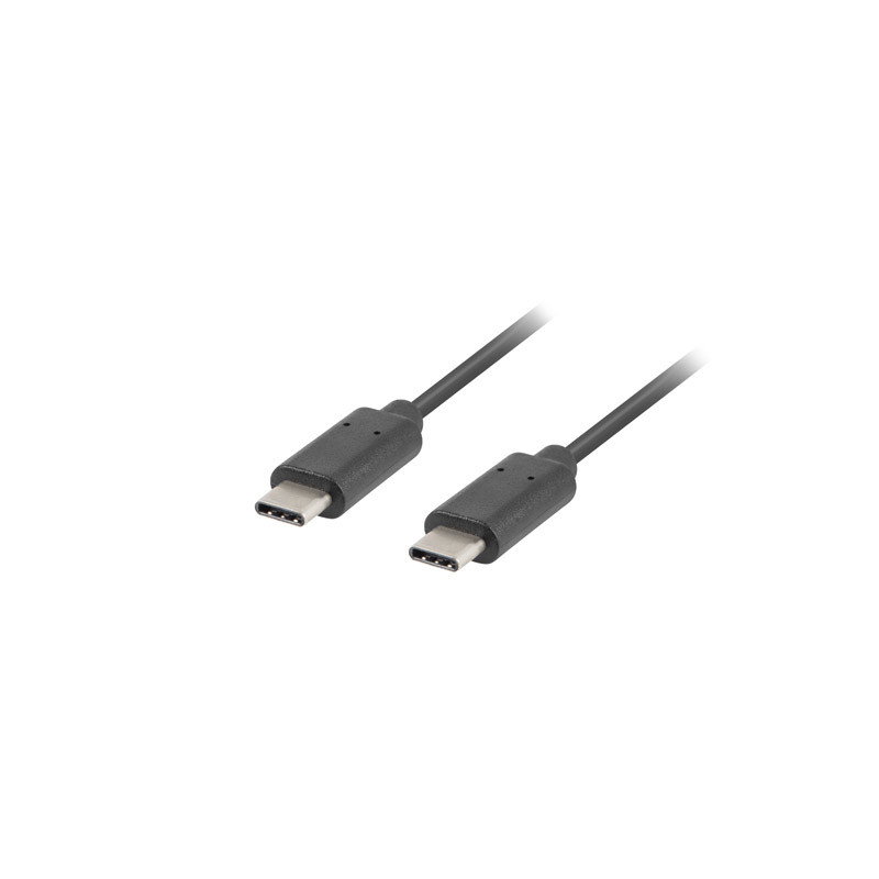 Produktbild för Lanberg CA-CMCM-10CU-0005-BK USB-kablar 0,5 m USB 2.0 USB C Svart