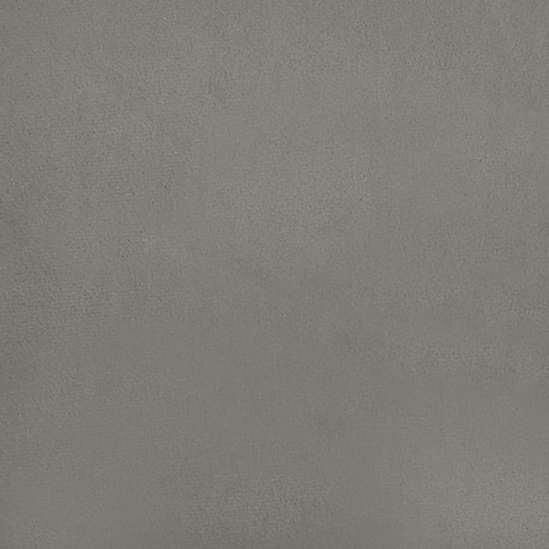 Produktbild för Sängram med huvudgavel ljusgrå 120x190 cm sammet