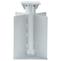 Miniatyr av produktbild för Markfäste för parasoll silver 27,5x27,5x45 cm stål