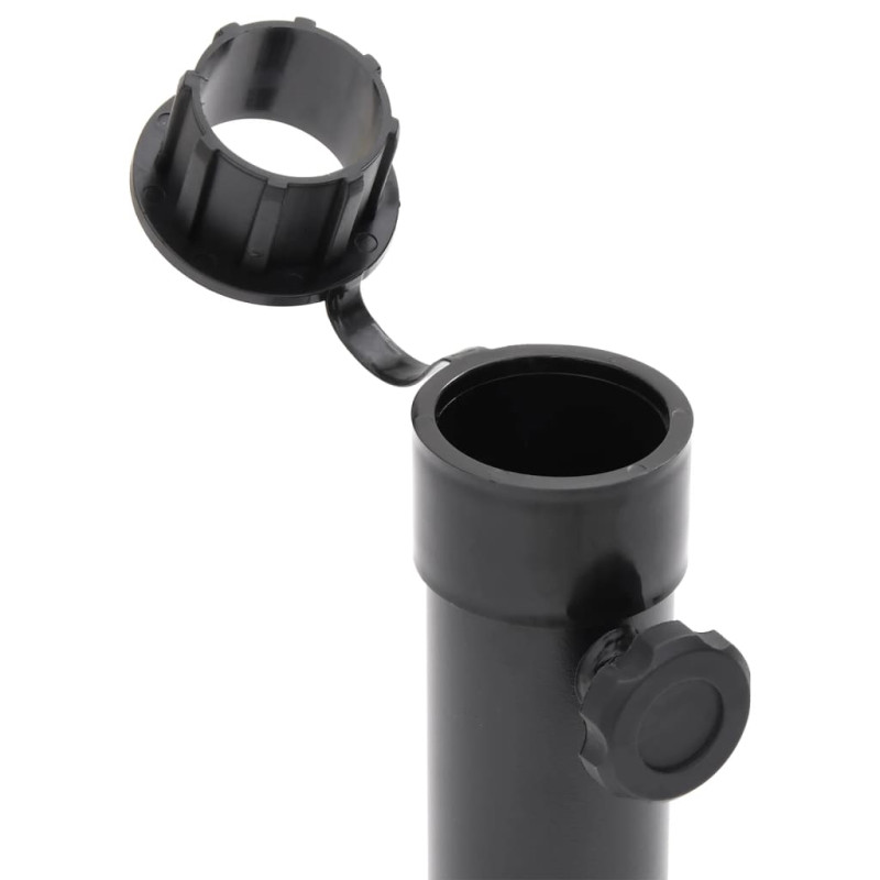 Produktbild för Parasollfot för Ø38/48 mm stolpe matt svart stål