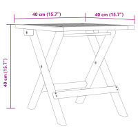 Produktbild för Solsäng med bord grå massivt akaciaträ