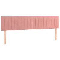 Miniatyr av produktbild för Ramsäng med madrass rosa 120x190 cm sammet