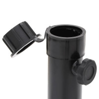 Miniatyr av produktbild för Parasollfot hopfällbar för Ø38/48 mm glansigt svart stål