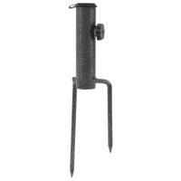 Miniatyr av produktbild för Parasollfötter med spett 2 st 9x35 cm galvaniserat stål