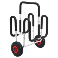 Produktbild för SUP-vagn för 2 surfbrädor 90 kg aluminium