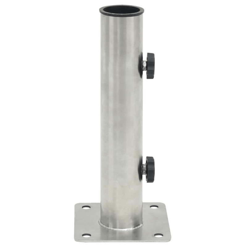 Produktbild för Parasollfot för Ø38/48 mm stolpe silver stål