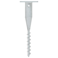 Miniatyr av produktbild för Markfäste för parasoll med stång 16x16x52 cm stål