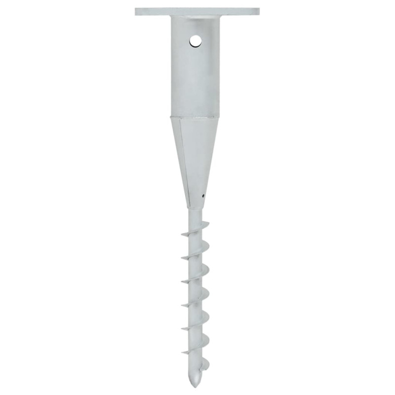 Produktbild för Markfäste för parasoll med stång 16x16x52 cm stål