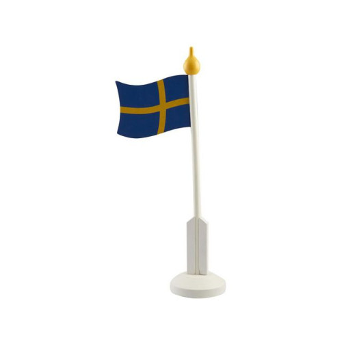 [NORDIC Brands] Bordsflagga Svenska flaggan med fot 37cm