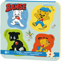 Produktbild för Knoppussel Bamse 4 bitar