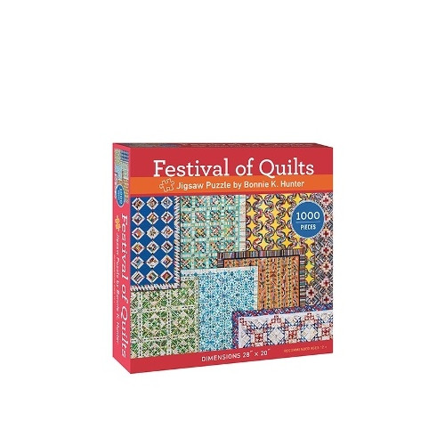 Bonnie K Hunter Festival of Quilts Jigsaw Puzzle: 1000 Pieces, Dimensions 28 X 20