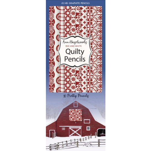 Ann Hazelwood Ann Hazelwood’s Red  White Quilty Pencils
