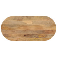 Produktbild för Bordsskiva 140x60x2,5 cm oval massivt mangoträ