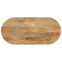 Produktbild för Bordsskiva 90x40x3,8 cm oval massivt mangoträ