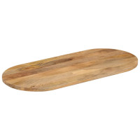 Produktbild för Bordsskiva 90x40x3,8 cm oval massivt mangoträ