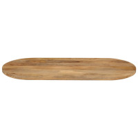 Produktbild för Bordsskiva 90x40x3,8 cm oval massivt mangoträ