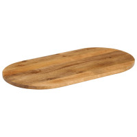 Produktbild för Bordsskiva 120x60x2,5 cm oval massivt mangoträ