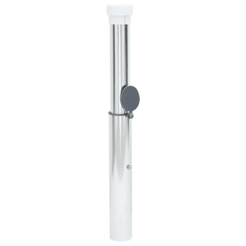 Produktbild för Markfäst parasollbas för 40-50 mm stång silver aluminium