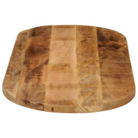 Produktbild för Bordsskiva 100x40x3,8 cm oval massivt grovt mangoträ