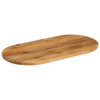 Produktbild för Bordsskiva 100x50x3,8 cm oval massivt mangoträ