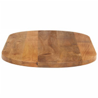 Produktbild för Bordsskiva 100x50x3,8 cm oval massivt mangoträ