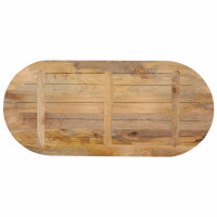 Produktbild för Bordsskiva 140x60x3,8 cm oval massivt mangoträ