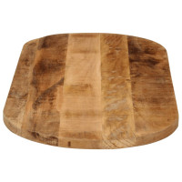 Produktbild för Bordsskiva 120x60x3,8 cm oval massivt grovt mangoträ