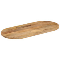 Produktbild för Bordsskiva 80x40x3,8 cm oval massivt mangoträ