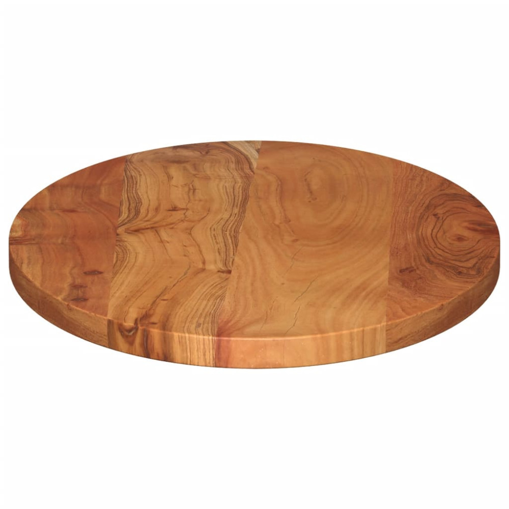 Produktbild för Bordsskiva 120x60x3,8 cm oval massivt akaciaträ