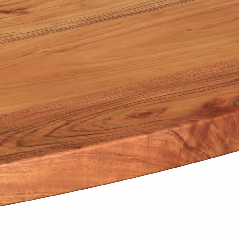 Produktbild för Bordsskiva 120x60x3,8 cm oval massivt akaciaträ
