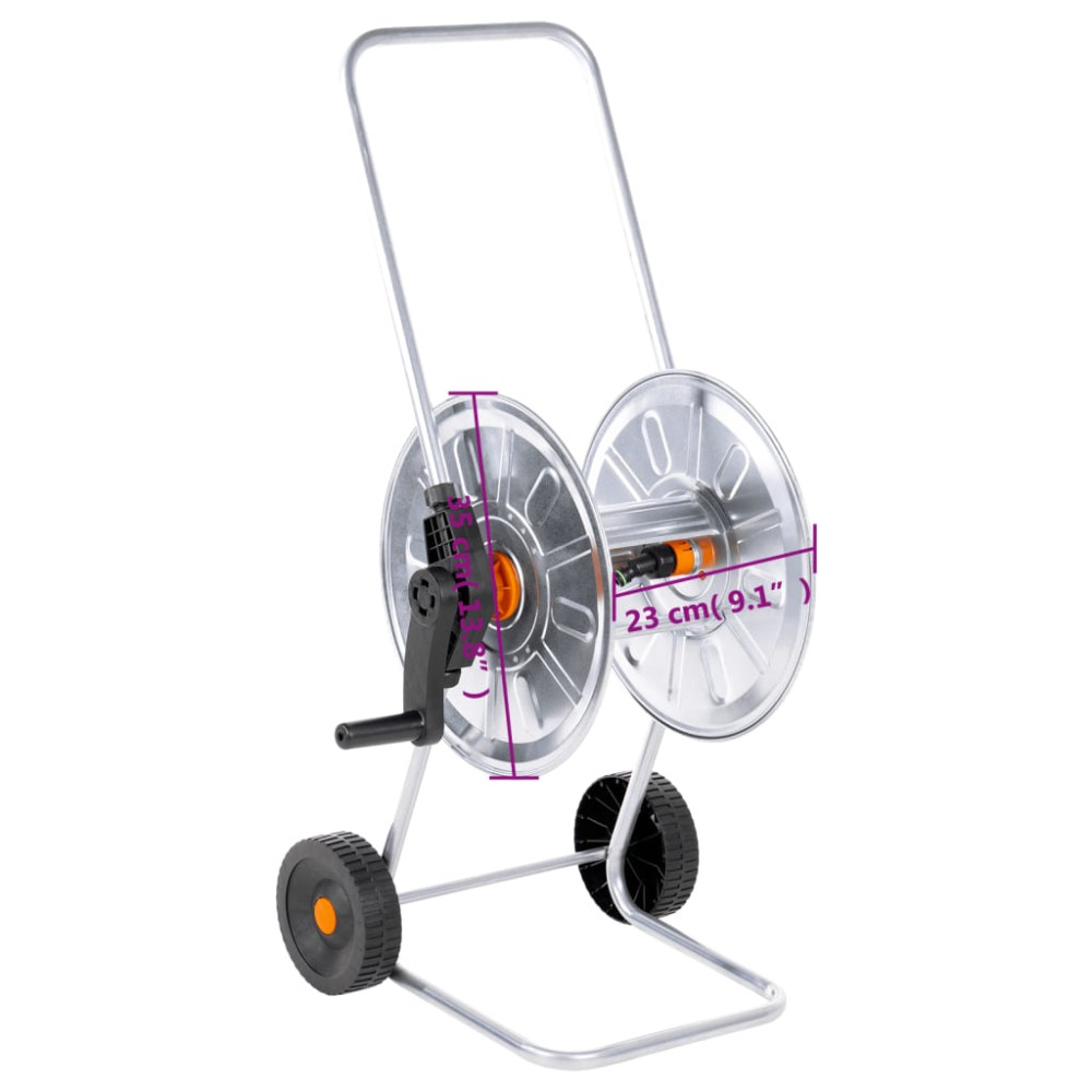 Produktbild för Slangvagn för 50m 1/2" eller 35m 3/4" stålslang
