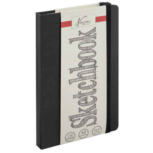 Legind A/S Skissbok med resårband 13x21cm : 60 sidor, 130 gram