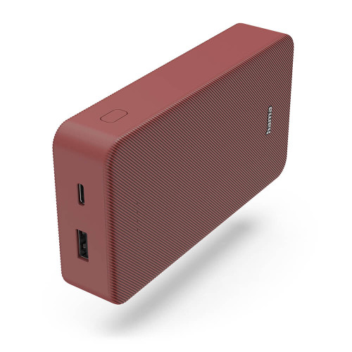 Hama Powerbank Colour 20 20000mAh USB-C+USB-A Red