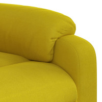 Produktbild för Massagefåtölj gul sammet