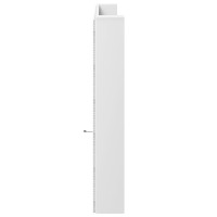 Produktbild för Sänggavel med LED vit 220x16,5x103,5 cm