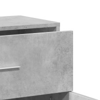 Produktbild för Skänk betonggrå 60x31x70 cm konstruerat trä