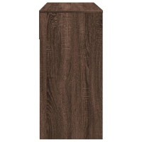 Produktbild för Sminkbord med spegel brun ek 80x39x80 cm