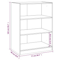 Produktbild för Garderob betonggrå 77x48x102 cm konstruerat trä