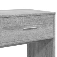 Produktbild för Sminkbord med spegel grå sonoma 80x39x80 cm
