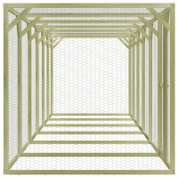 Produktbild för Hönsbur 9x1,5x1,5 m impregnerad furu och stål