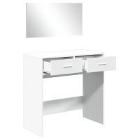 Produktbild för Sminkbord med spegel vit 80x39x80 cm