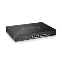Miniatyr av produktbild för Zyxel XS1930-12HP-ZZ0101F nätverksswitchar hanterad L3 10G Ethernet (100/1000/10000) Strömförsörjning via Ethernet (PoE) stöd Svart