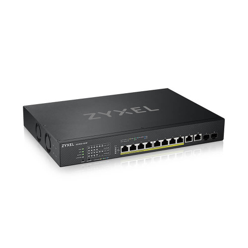 ZyXEL Communications Zyxel XS1930-12HP-ZZ0101F nätverksswitchar hanterad L3 10G Ethernet (100/1000/10000) Strömförsörjning via Ethernet (PoE) stöd Svart