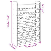 Produktbild för Vinställ med topphylla 72,5x25x111,5 cm massiv furu