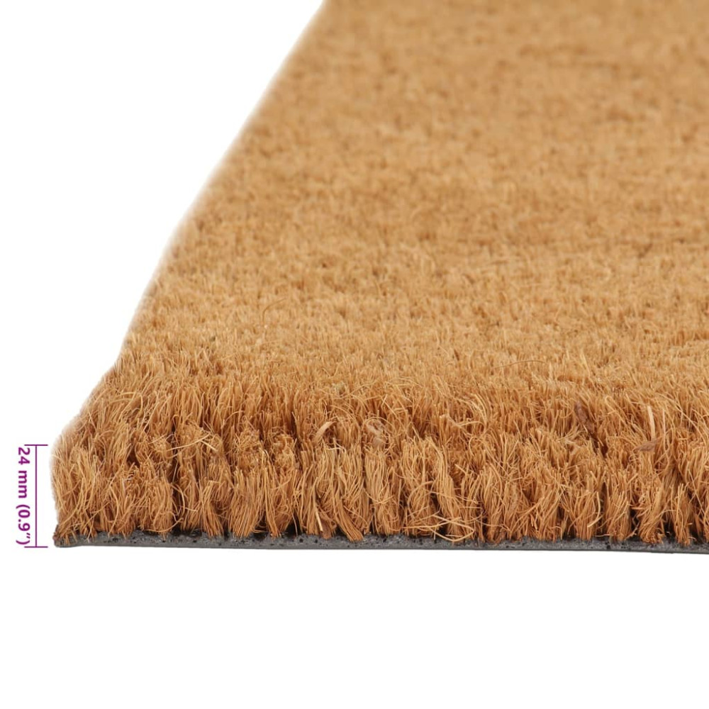 Produktbild för Dörrmatta naturlig 100x200 cm tuftad kokos