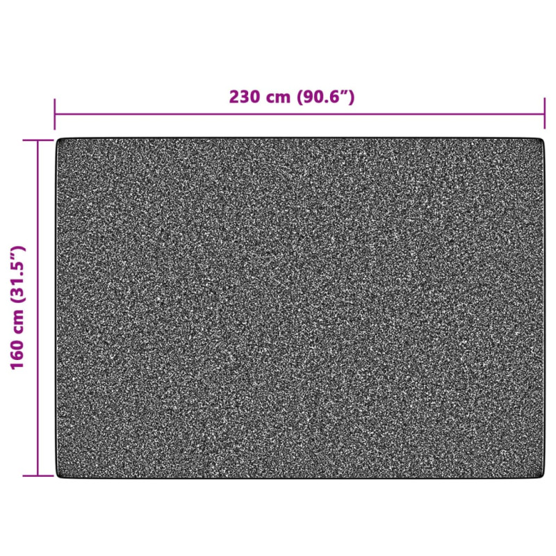 Produktbild för Matta kort lugg flerfärgad inomhus/utomhus 160x230 cm halkfri
