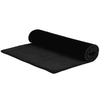 Produktbild för Dörrmatta svart 100x200 cm tuftad kokos