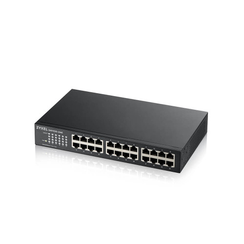 ZyXEL Communications Zyxel GS1100-24E Ohanterad Gigabit Ethernet (10/100/1000) Svart