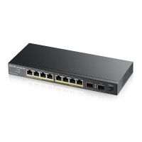Miniatyr av produktbild för Zyxel GS1100-10HP v2 Ohanterad Gigabit Ethernet (10/100/1000) Strömförsörjning via Ethernet (PoE) stöd Svart